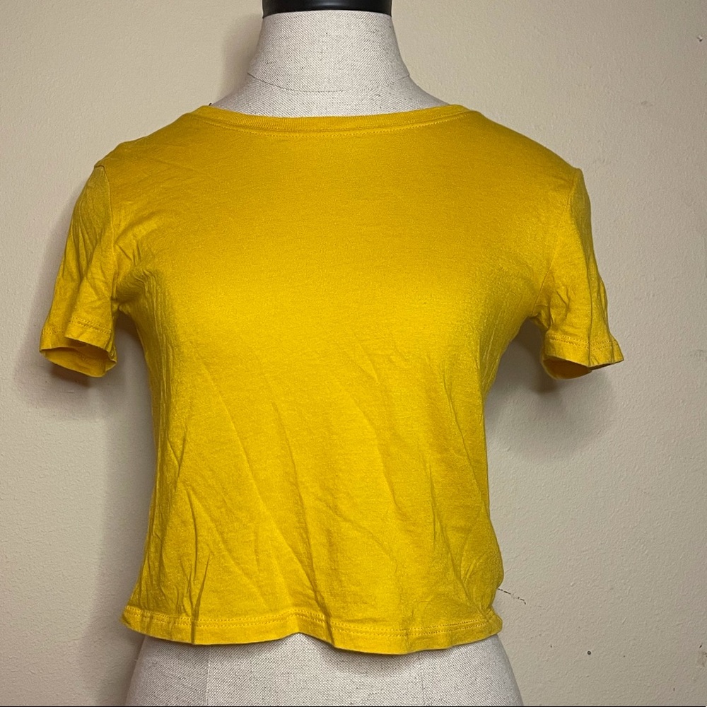 Mustard forever 21 tee